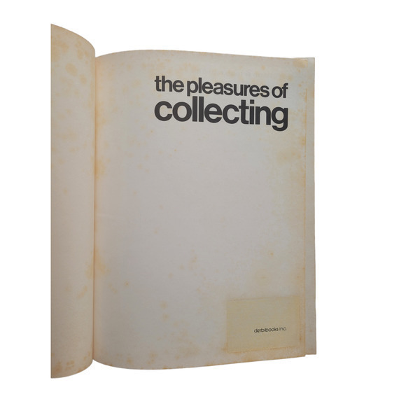 The Pleasure of Collecting, Derbi‎ books Inc. by Lindsay Hamilton 1974 Book - Picture 5 of 11